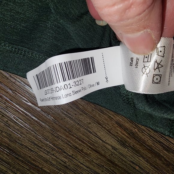 Quince Men’s Flowknit Ultra-Soft Performance Long Sleeve Polo NWT Green Med - Picture 7 of 7